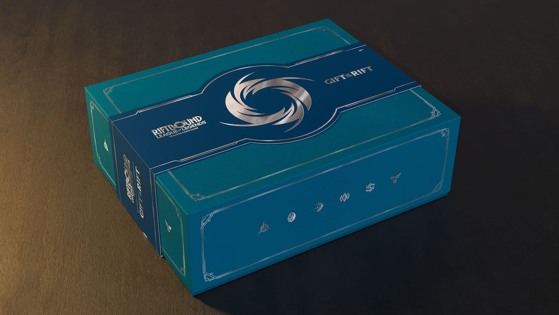 Caja oficial Gift of the Rift Bundle de Riftbound TCG el juego de cartas de League of Legends