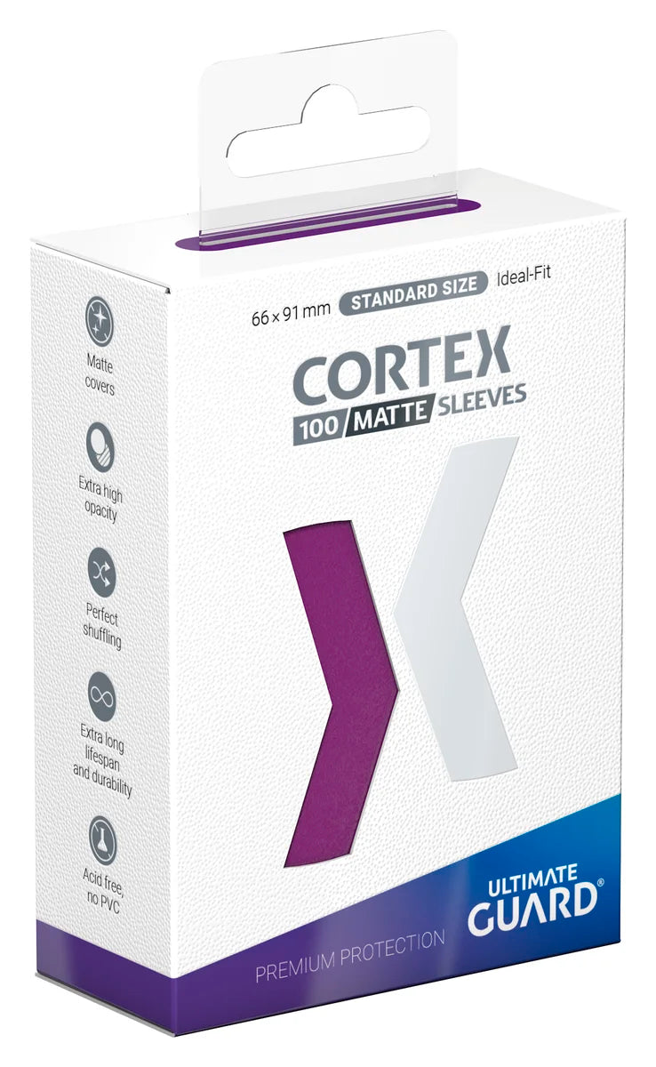 Ultimate Guard Cortex Sleeves Matte morado, pack de 100 fundas premium
