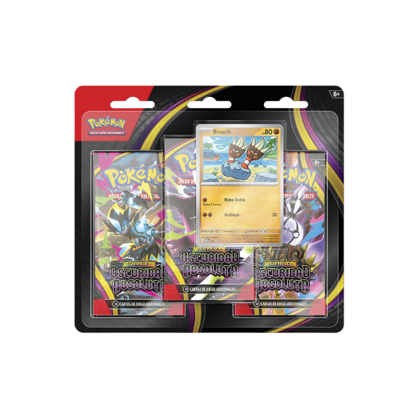 Blíster Pack 3 Sobres Oscuridad Absoluta | POKÉMON | Español