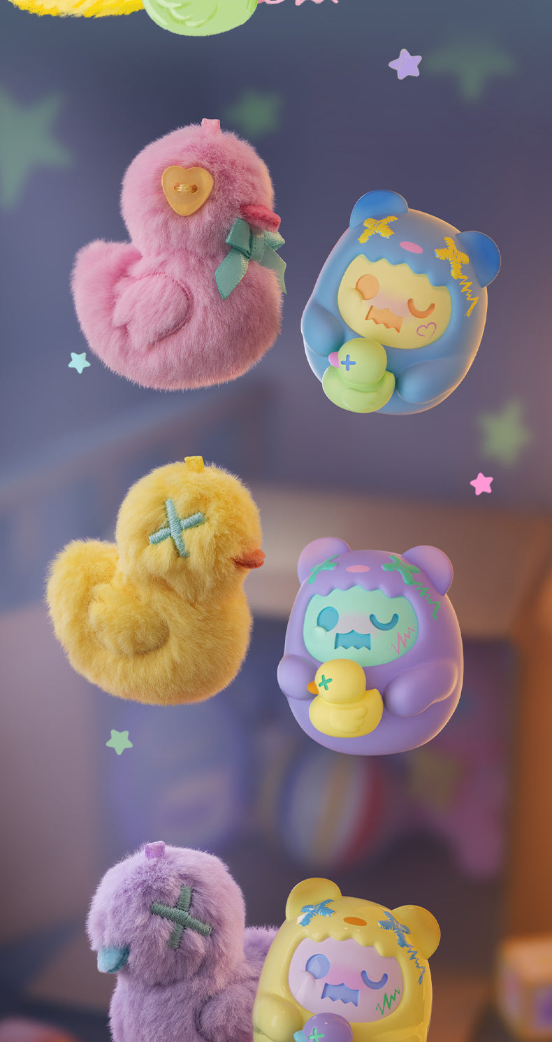 Figuras Shinwoo Hug Me Mini de patito y osito
