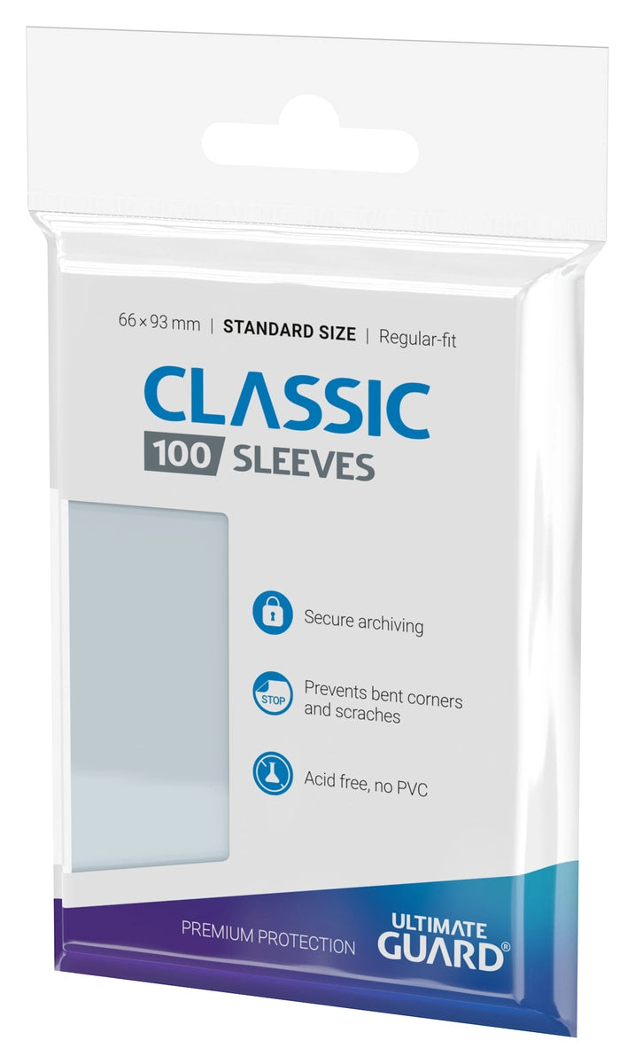 Ultimate Guard Classic Sleeves tamaño estándar, pack de 100 fundas transparentes