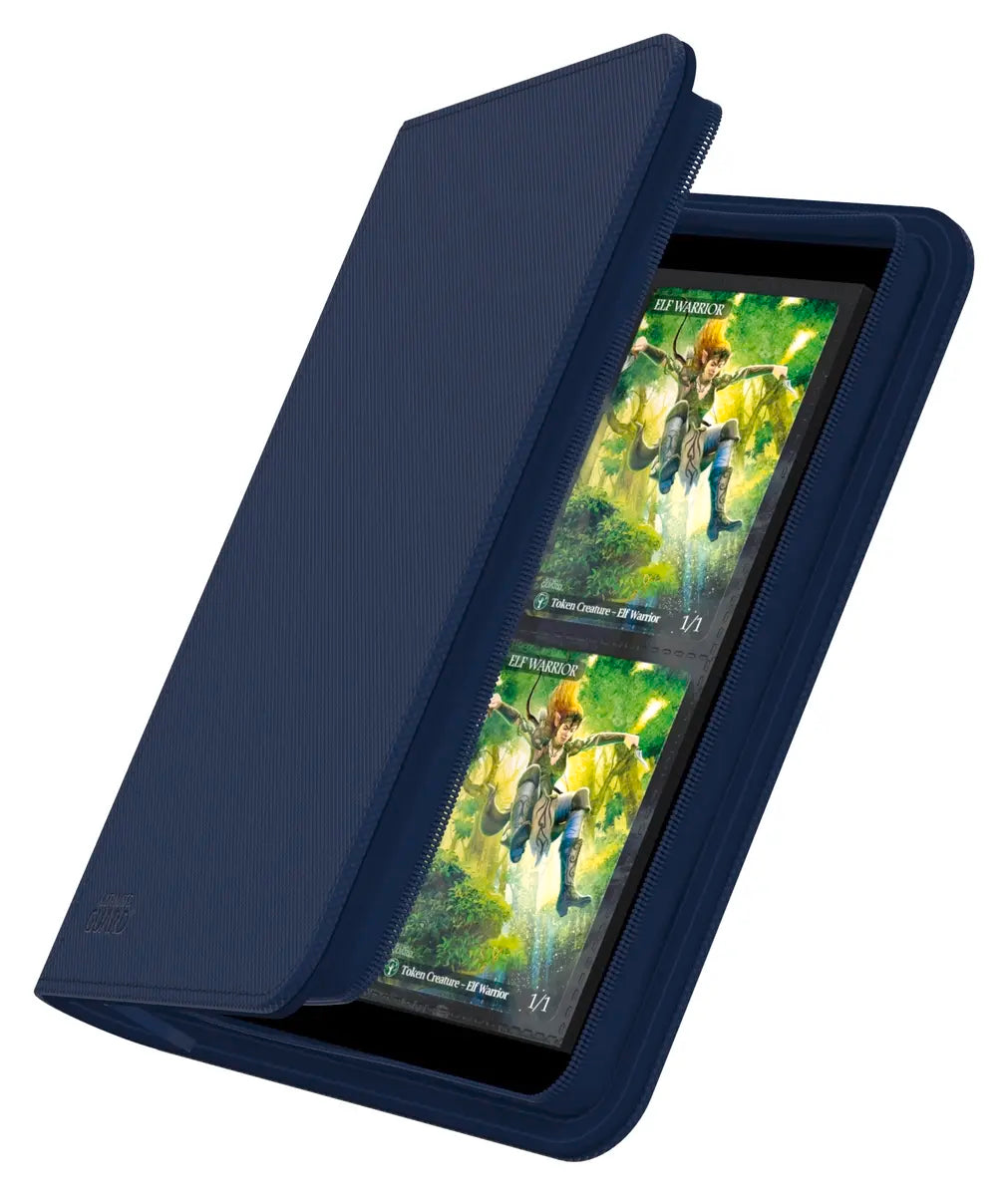 Álbum Ultimate Guard Zipfolio 160 8-Pocket Xenoskin azul con cremallera