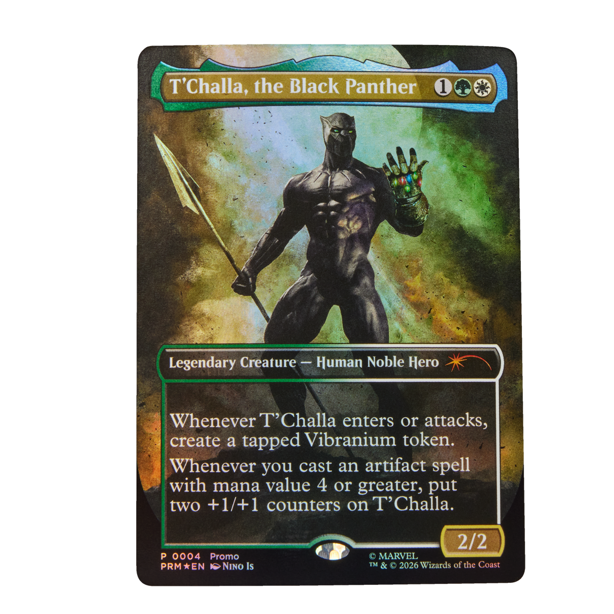 Carta promo foil de Magic T'Challa, the Black Panther